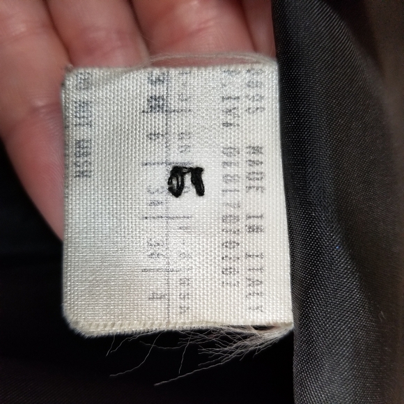 VTG Mark Eisen Collection Made In Italy Women's Sz 4 Black Long Button Up Blazer - Picture 14 of 14